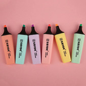 Candy krāsu marķieris Kawaii Macaron lielas ietilpības krāsu marķieris marķieris grafiti zīmēšanas pildspalva studentu kancelejas preces 6 gab/komplektā