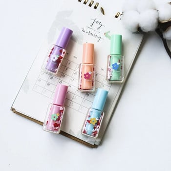 1 PiecesLytwtw\'s Nail Polish Bottle Creative Highlighter Pen Cute Kawaii Graffiti Marker Paint Χαρτικά σχέδιο Lovely Sweet