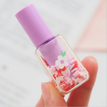 1 PiecesLytwtw\'s Nail Polish Bottle Creative Highlighter Pen Cute Kawaii Graffiti Marker Paint Канцеларски чертеж Lovely Sweet