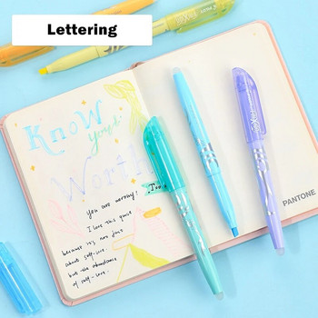 1 τεμ. Pilot Erasable Highlighter Pen Frixion Ink Fluorescent Pastel Nature Color Marker Liner for Drawing Lettering School A6250