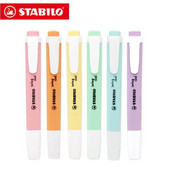 STABILO Νέα 275 Highlighters Παστέλ Μαρκαδόροι Swan Swing 6 Χρώματα Μονό Κείμενο Focus Μαρκαδόρο για Σχολικό Γραφείο 1Τμ