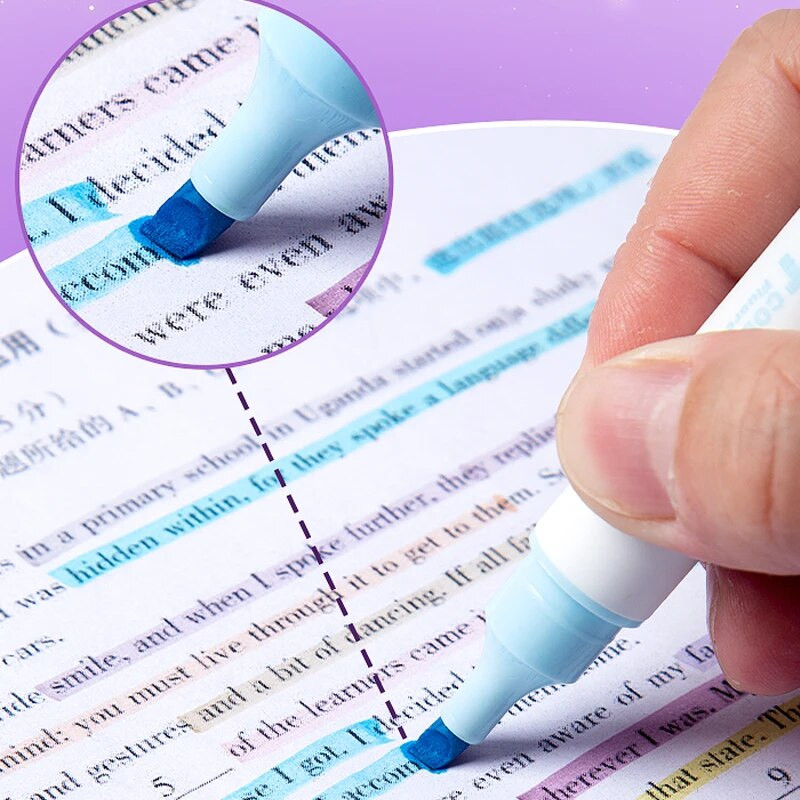 Pasteļkrāsas marķieris, Dekompreses pildspalva, Kalta uzgalis, Pastels marķieri, Bībeles marķieris, Daudzkrāsu marķieru komplekts