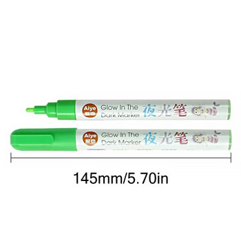 Цветна светеща химикалка Творческа писалка за ръчно рисуване Маркер, светеща в тъмното Маркерна писалка Студентски светещ маркер за графити