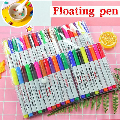 12Pcs Magic Pen Children DIY Fun Enlightenment Education Graffiti Pen Magical Water Painting Pen Colorful Mark Pen Markers Art