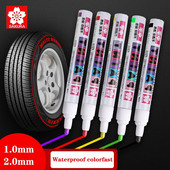 1 gab Sakura akrila marķiera klinšu krāsošanas komplekts bērniem, akmens krāsas pildspalvu komplekts, keramikas stikls, koks, DIY amatniecībai, mākslas piederumi