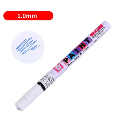 1 gab Sakura akrila marķiera klinšu krāsošanas komplekts bērniem, akmens krāsas pildspalvu komplekts, keramikas stikls, koks, DIY amatniecībai, mākslas piederumi