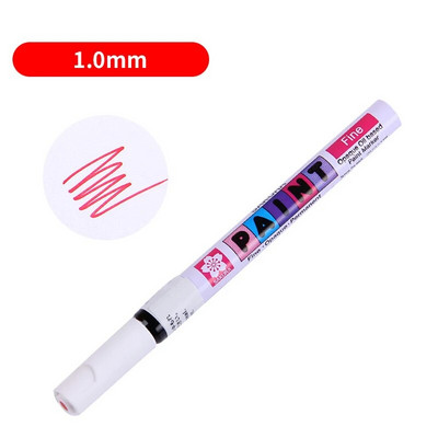 1 gab Sakura akrila marķiera klinšu krāsošanas komplekts bērniem, akmens krāsas pildspalvu komplekts, keramikas stikls, koks, DIY amatniecībai, mākslas piederumi