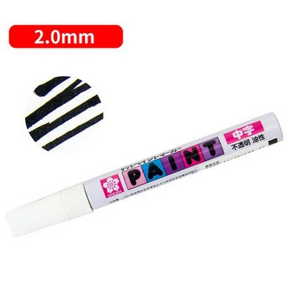 1 gab Sakura akrila marķiera klinšu krāsošanas komplekts bērniem, akmens krāsas pildspalvu komplekts, keramikas stikls, koks, DIY amatniecībai, mākslas piederumi