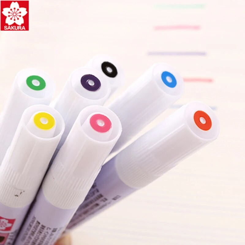 1 gab Sakura akrila marķiera klinšu krāsošanas komplekts bērniem, akmens krāsas pildspalvu komplekts, keramikas stikls, koks, DIY amatniecībai, mākslas piederumi