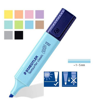 1 τεμ. STAEDTLER Παστέλ Χρώμα Highlighter Στυλό 1-5mm Line Vintage Marker Liner Επισήμανση Χαρτί Φαξ Σχέδιο Office School A6112