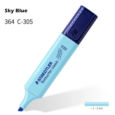 1gab STAEDTLER pasteļkrāsu marķiera pildspalva 1-5 mm līnija, vintage marķieris, izceļošs papīrs, fakss, rasējums biroja skola A6112