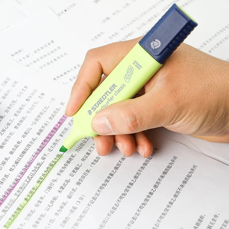 1gab STAEDTLER pasteļkrāsu marķiera pildspalva 1-5 mm līnija, vintage marķieris, izceļošs papīrs, fakss, rasējums biroja skola A6112