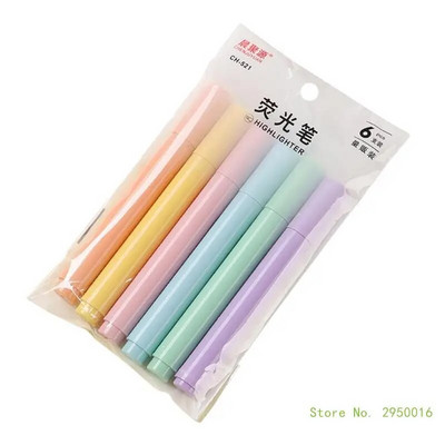 Marķieri Dažādas krāsas Bībeles marķieri bez izplūdes Viegli mīksts kalts pasteļkrāsas marķieri skolai