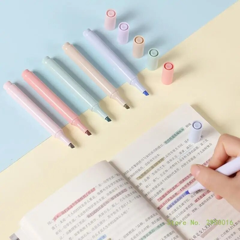 Marķieri Dažādas krāsas Bībeles marķieri bez izplūdes Viegli mīksts kalts pasteļkrāsas marķieri skolai