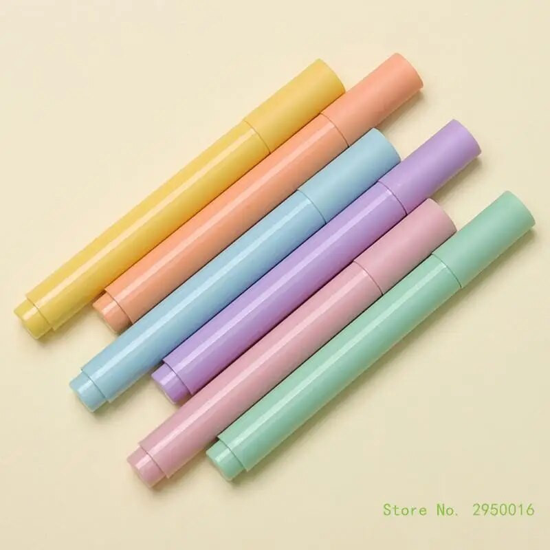 Marķieri Dažādas krāsas Bībeles marķieri bez izplūdes Viegli mīksts kalts pasteļkrāsas marķieri skolai