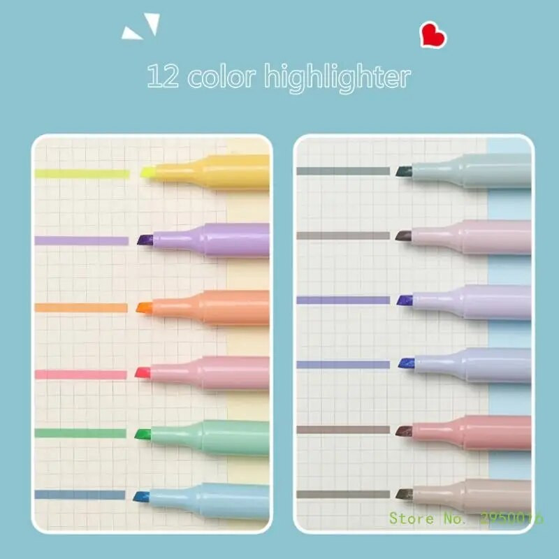 Marķieri Dažādas krāsas Bībeles marķieri bez izplūdes Viegli mīksts kalts pasteļkrāsas marķieri skolai