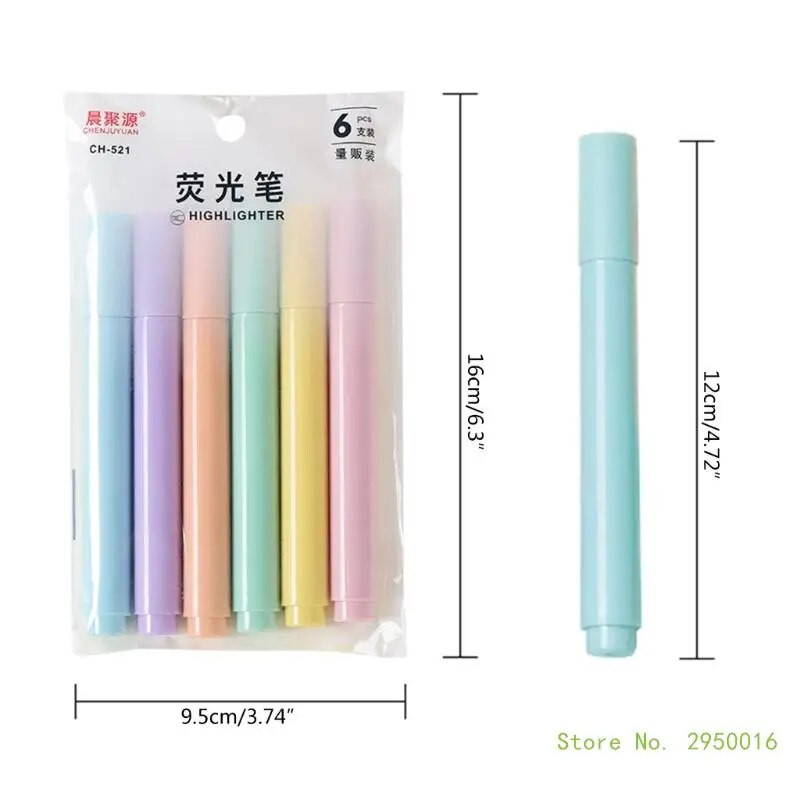 Marķieri Dažādas krāsas Bībeles marķieri bez izplūdes Viegli mīksts kalts pasteļkrāsas marķieri skolai