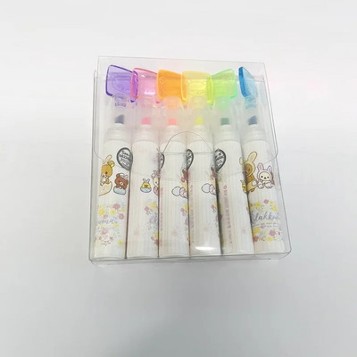 6Gb AIHAO HM5320 Rilakkuma Mini Highlighter Jauki karikatūra Paint Marķieris Pildspalva Skola Biroja kancelejas piederumi Kawaii