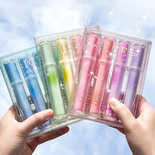 Χαριτωμένα παστέλ επισημάνσεις για σχολικά είδη, ανάμεικτα χρώματα με μαρκαδόρους της Βίβλου με μαλακή μύτη σμίλης