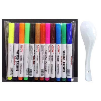 12 gab. Burvju pildspalva Maģiska ūdens gleznošanas pildspalva tāfeles marķieri Peldoša tintes pildspalva Rotaļlieta Ūdens pildspalvas Agrīnas izglītības mākslas piederumi