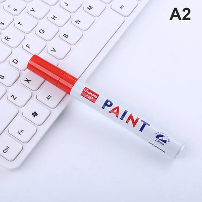 12 spalvų dažų žymeklio rašiklis, atsparus blukimui automobilio padangos padangos protektoriaus kompaktinis diskas, metalas, nuolatinis