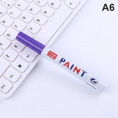 12 spalvų dažų žymeklio rašiklis, atsparus blukimui automobilio padangos padangos protektoriaus kompaktinis diskas, metalas, nuolatinis