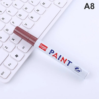 12 spalvų dažų žymeklio rašiklis, atsparus blukimui automobilio padangos padangos protektoriaus kompaktinis diskas, metalas, nuolatinis