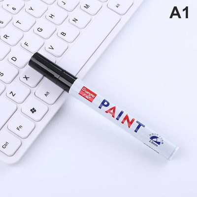 12 spalvų dažų žymeklio rašiklis, atsparus blukimui automobilio padangos padangos protektoriaus kompaktinis diskas, metalas, nuolatinis