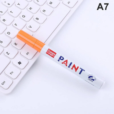 12 spalvų dažų žymeklio rašiklis, atsparus blukimui automobilio padangos padangos protektoriaus kompaktinis diskas, metalas, nuolatinis