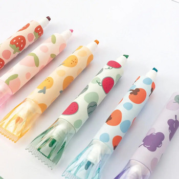 Double Tip Highlighters, Cute Candy Highlighters Ήπια ποικιλία χρωμάτων με γεύση φρούτων, για Journal Planner Notes School Office