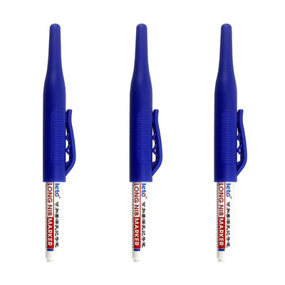 1/3 gab. 32 MM marķieru pildspalvas ar garu galvu, četru krāsu lielas ietilpības dziļo caurumu galviņas ūdensnecaurlaidīgi marķieri metāla kokapstrādes mākslas materiāliem