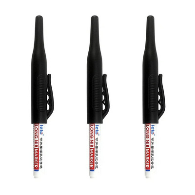 1/3 gab. 32 MM marķieru pildspalvas ar garu galvu, četru krāsu lielas ietilpības dziļo caurumu galviņas ūdensnecaurlaidīgi marķieri metāla kokapstrādes mākslas materiāliem