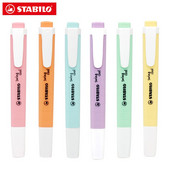 1 τμχ γερμανικό STABILO highlighter Macron χρώμα παστέλ highlighter 275 φορητό χαριτωμένο μαθητικό μαρκαδόρο στυλό σχολικά είδη γραφικής ύλης