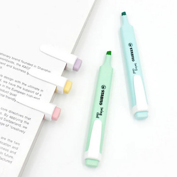 1 τμχ γερμανικό STABILO highlighter Macron χρώμα παστέλ highlighter 275 φορητό χαριτωμένο μαθητικό μαρκαδόρο στυλό σχολικά είδη γραφικής ύλης