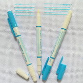 JHG divpusēja 3 gab. ūdens dzēšamā marķiera pildspalva Tailor auduma krāsas marķierim ūdenī šķīstošie marķieri krustdūriena šūšanas rīki