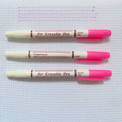 JHG divpusēja 3 gab. ūdens dzēšamā marķiera pildspalva Tailor auduma krāsas marķierim ūdenī šķīstošie marķieri krustdūriena šūšanas rīki