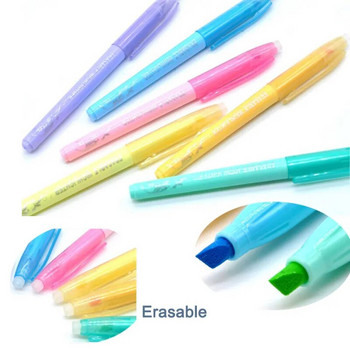 Σετ 6 χρωμάτων Erasable highlighter Marker Pen λοξή μύτη Γραφείο Σχολική γραφική τέχνη Graffiti For Drawing Ζωγραφική για παιδιά Δώρο