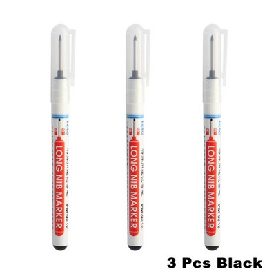 3 gab. 20 mm dziļi urbt caurumu, gara deguna marķiera pildspalvas, melnas krāsainas mājas dekorēšanas piederumu apstrāde, automašīna, grāmatu plaukta zīme