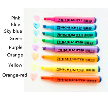 1 бр. STA флуоресцентна писалка за хайлайтър Брилянтен цветен триъгълен барел Art Marker Spot Liner Highlight Office School A6220