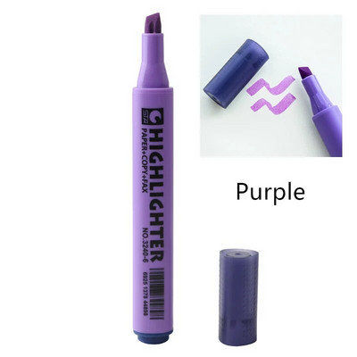 1 tk STA luminofoorne esiletõstja pliiats Briljantvärvi kolmnurkne tünn Art Marker Spot Liner Highlight Office School A6220