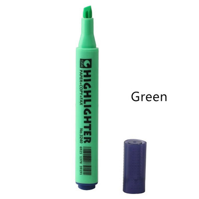 1 tk STA luminofoorne esiletõstja pliiats Briljantvärvi kolmnurkne tünn Art Marker Spot Liner Highlight Office School A6220