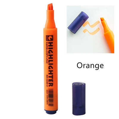 1 tk STA luminofoorne esiletõstja pliiats Briljantvärvi kolmnurkne tünn Art Marker Spot Liner Highlight Office School A6220