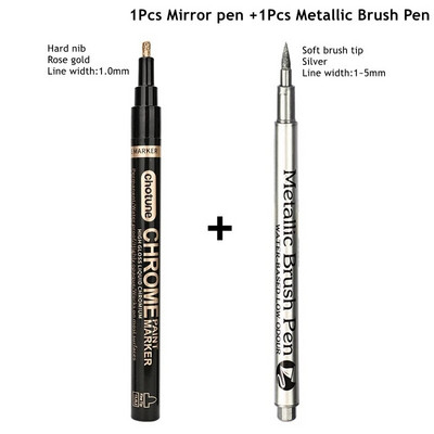 Galvanizācijas spogulis, sudraba šķidrums, atstarojošs krāsas pildspalva, roku labošana, hromēta metāla ūdensnecaurlaidīga riepu keramikas pielāgošanas krāsa