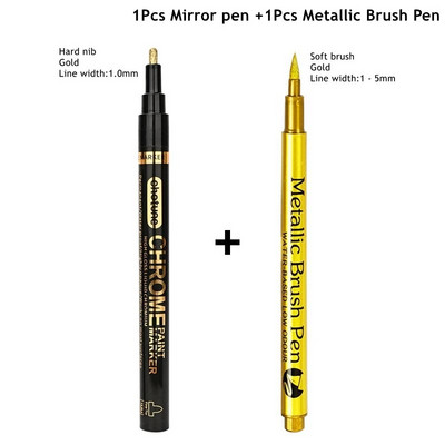 Galvanizācijas spogulis, sudraba šķidrums, atstarojošs krāsas pildspalva, roku labošana, hromēta metāla ūdensnecaurlaidīga riepu keramikas pielāgošanas krāsa