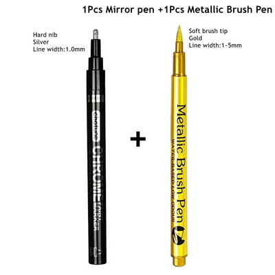 Galvanizācijas spogulis, sudraba šķidrums, atstarojošs krāsas pildspalva, roku labošana, hromēta metāla ūdensnecaurlaidīga riepu keramikas pielāgošanas krāsa