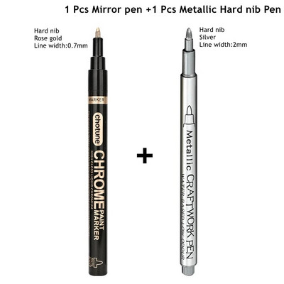 Galvanizācijas spogulis, sudraba šķidrums, atstarojošs krāsas pildspalva, roku labošana, hromēta metāla ūdensnecaurlaidīga riepu keramikas pielāgošanas krāsa