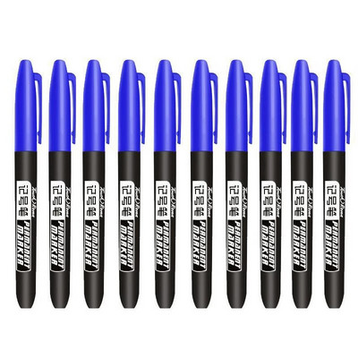 10/6 τμχ/Σετ Μόνιμη Πέννα Μαρκαδόρου Βαφής 1,5 χιλιοστών Λιπαρό Αδιάβροχο Μαύρο Στυλό για Μαρκαδόρους Ελαστικών Quick Drying Signature Marker Pens