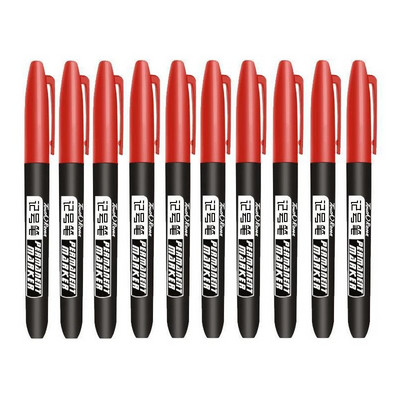 10/6 τμχ/Σετ Μόνιμη Πέννα Μαρκαδόρου Βαφής 1,5 χιλιοστών Λιπαρό Αδιάβροχο Μαύρο Στυλό για Μαρκαδόρους Ελαστικών Quick Drying Signature Marker Pens