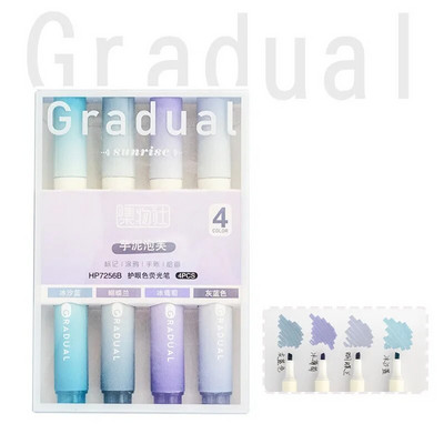 4 τμχ/σετ Μαρκαδόρο Kawaii Χαριτωμένο στυλό επισήμανσης DIY Spot Liner Σχέδιο Ζωγραφική Μαρκαδόρος Κορεατικά σχολικά είδη γραφείου