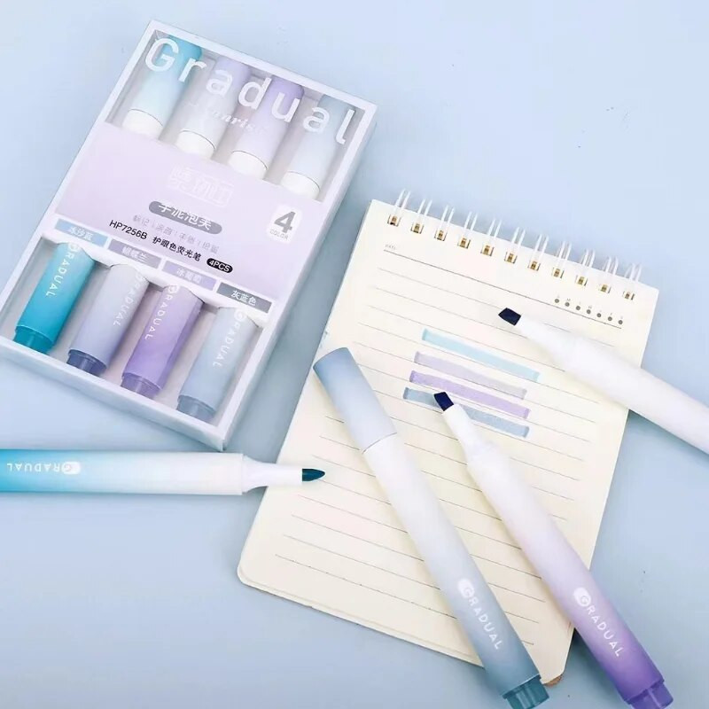 4 τμχ/σετ Μαρκαδόρο Kawaii Χαριτωμένο στυλό επισήμανσης DIY Spot Liner Σχέδιο Ζωγραφική Μαρκαδόρος Κορεατικά σχολικά είδη γραφείου